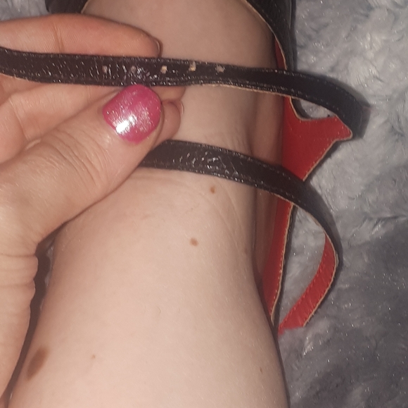 Black stiletto gladiator sandals - Picture 3 of 7